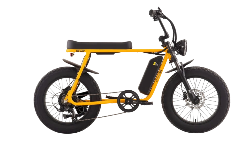 s12 amarelo - Bike Elétrica StreetGo S12